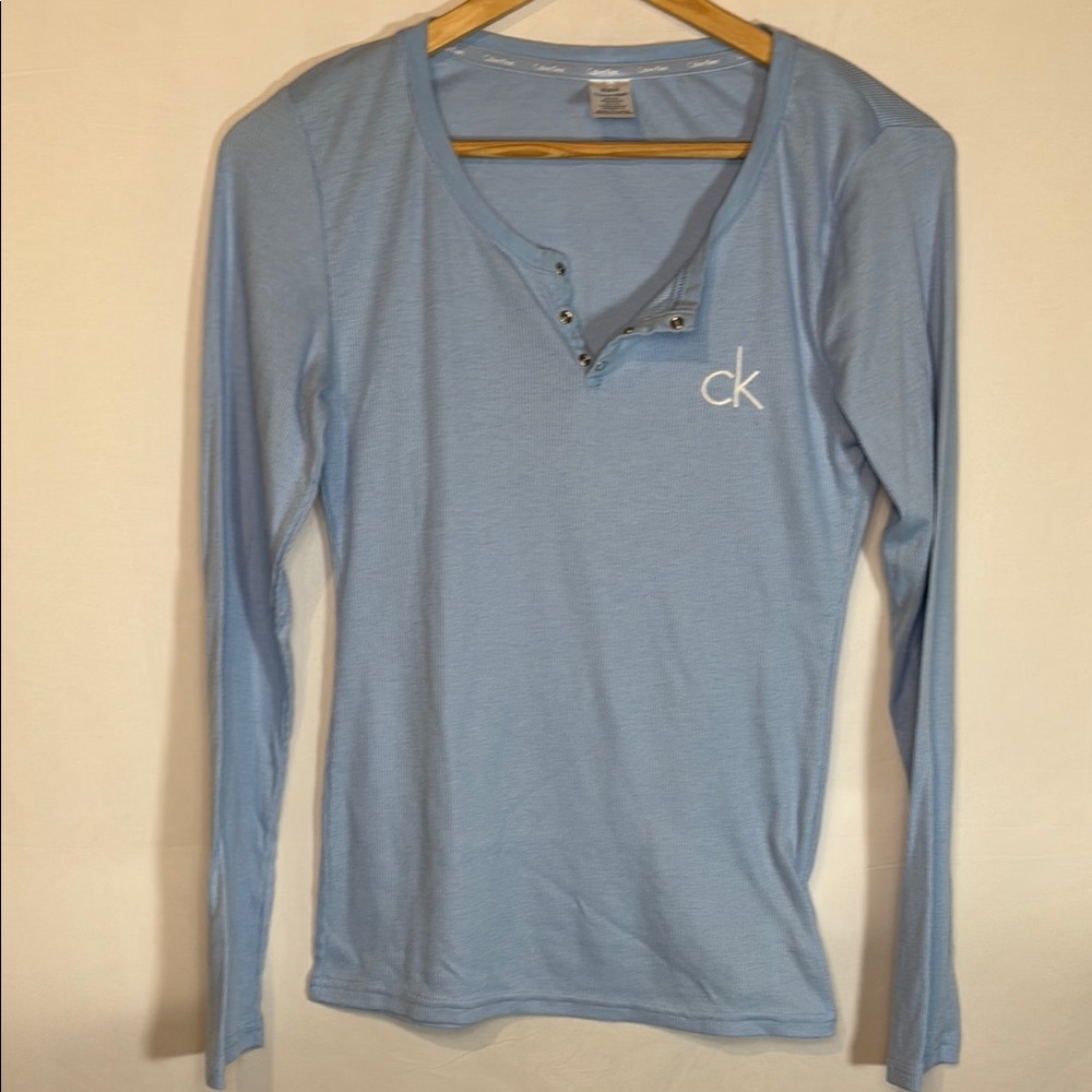 Calvin Klein Blue Long Sleeve Top